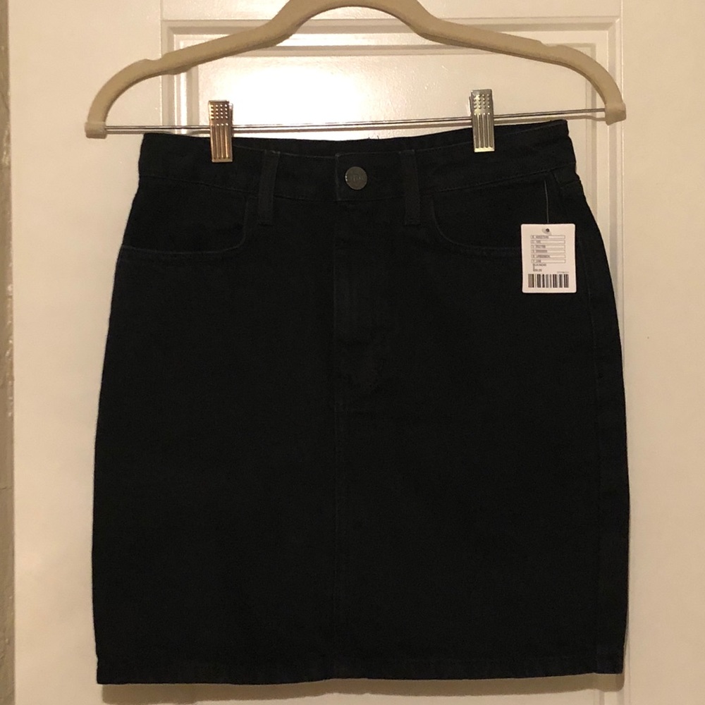 Urban Outfitters High Waisted Black Denim Skirt
